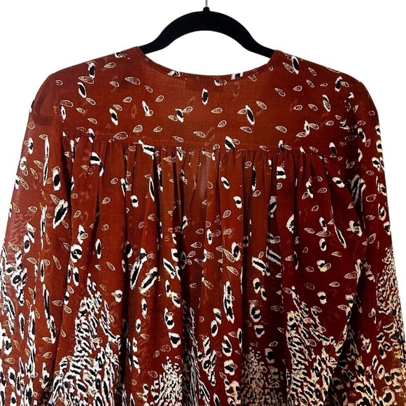 Anthropologie See You Soon Women's Bohemian Blouse - Picture 6 of 10